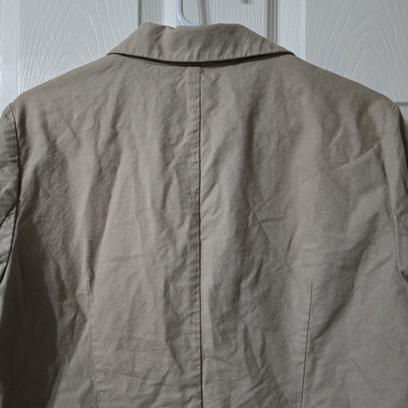 Gap Lightweight Khaki Blazer/Jacket, 100% Cotton, Unlined, Preppy, Sz 12, EUC! - Picture 8 of 13